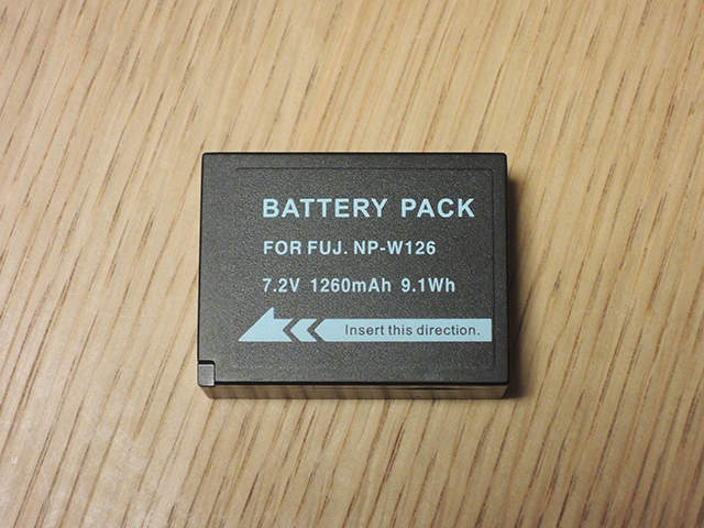 NP-W126互換バッテリー