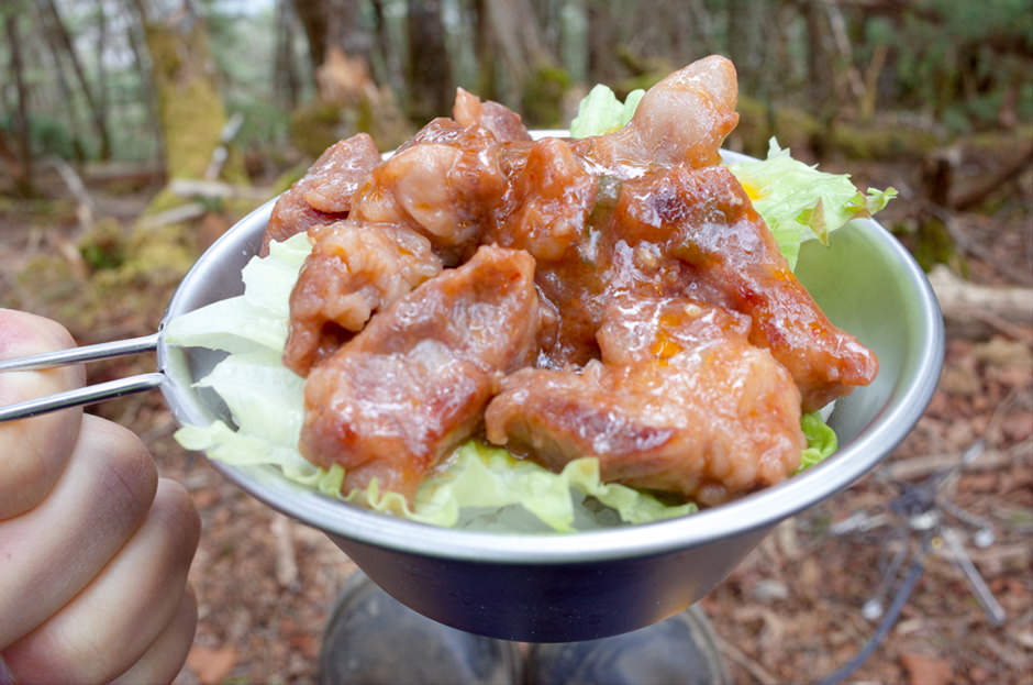 大菩薩嶺で食べた中落ちカルビの焼肉丼