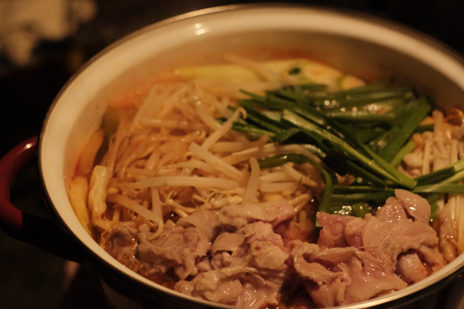 キャンプの夕食は鍋